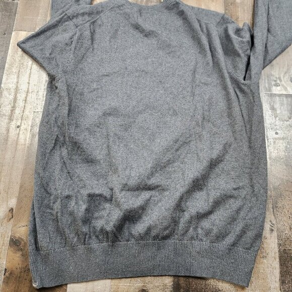 Mens Eddie Bauer size XLT Merino Cotton Vneck Long Sleeve Pullover Sweater - Picture 2 of 8